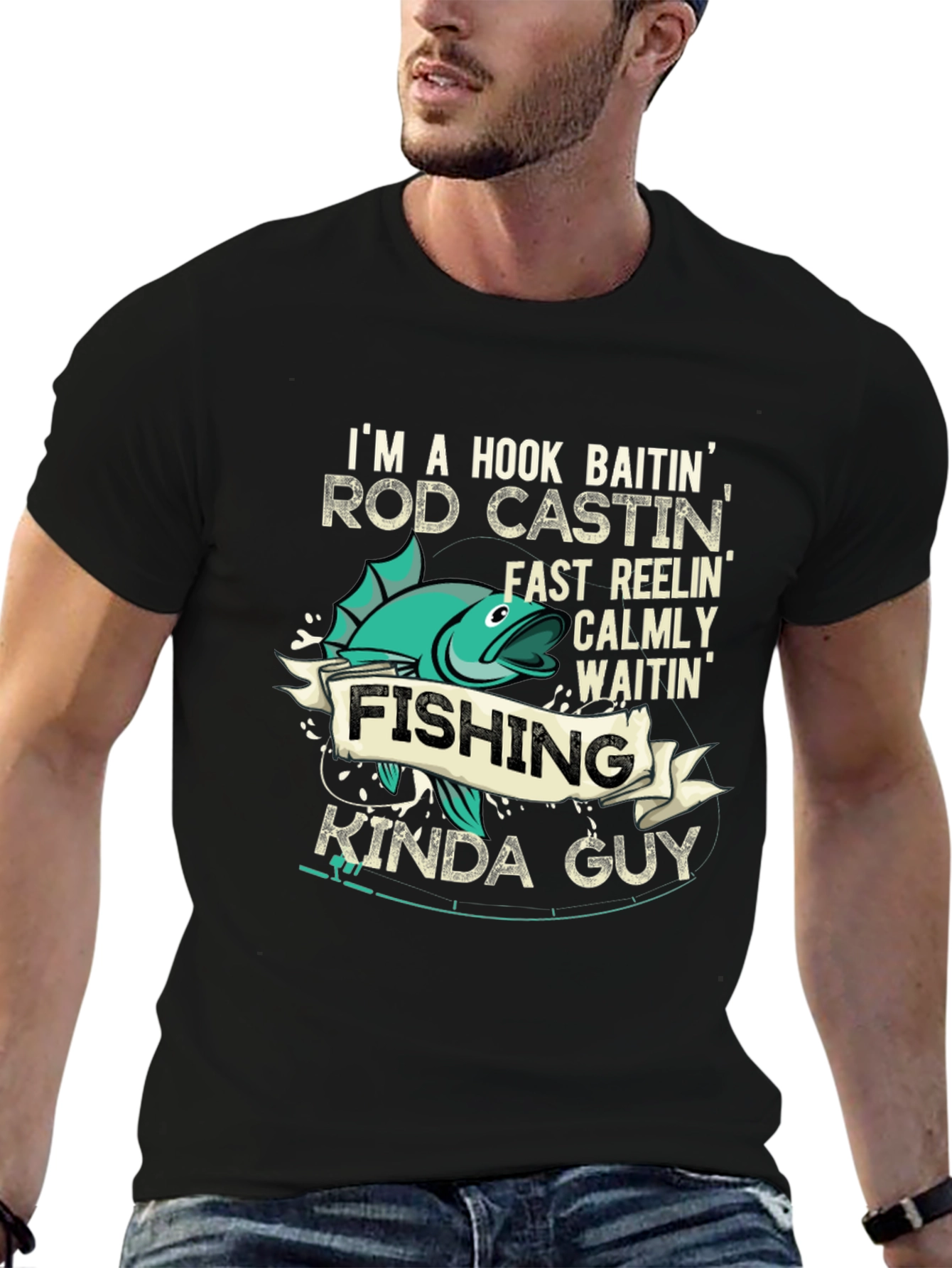 Fishing Kinda Guy Graphic T-Shirt