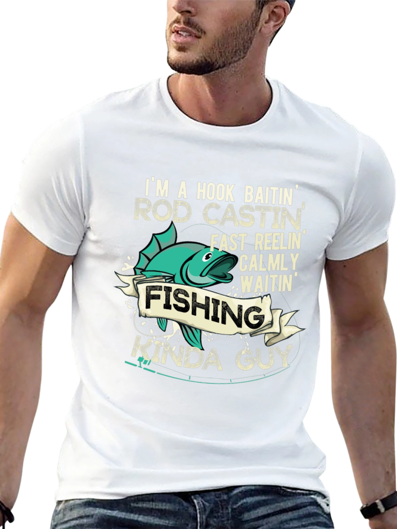 Fishing Kinda Guy Graphic T-Shirt