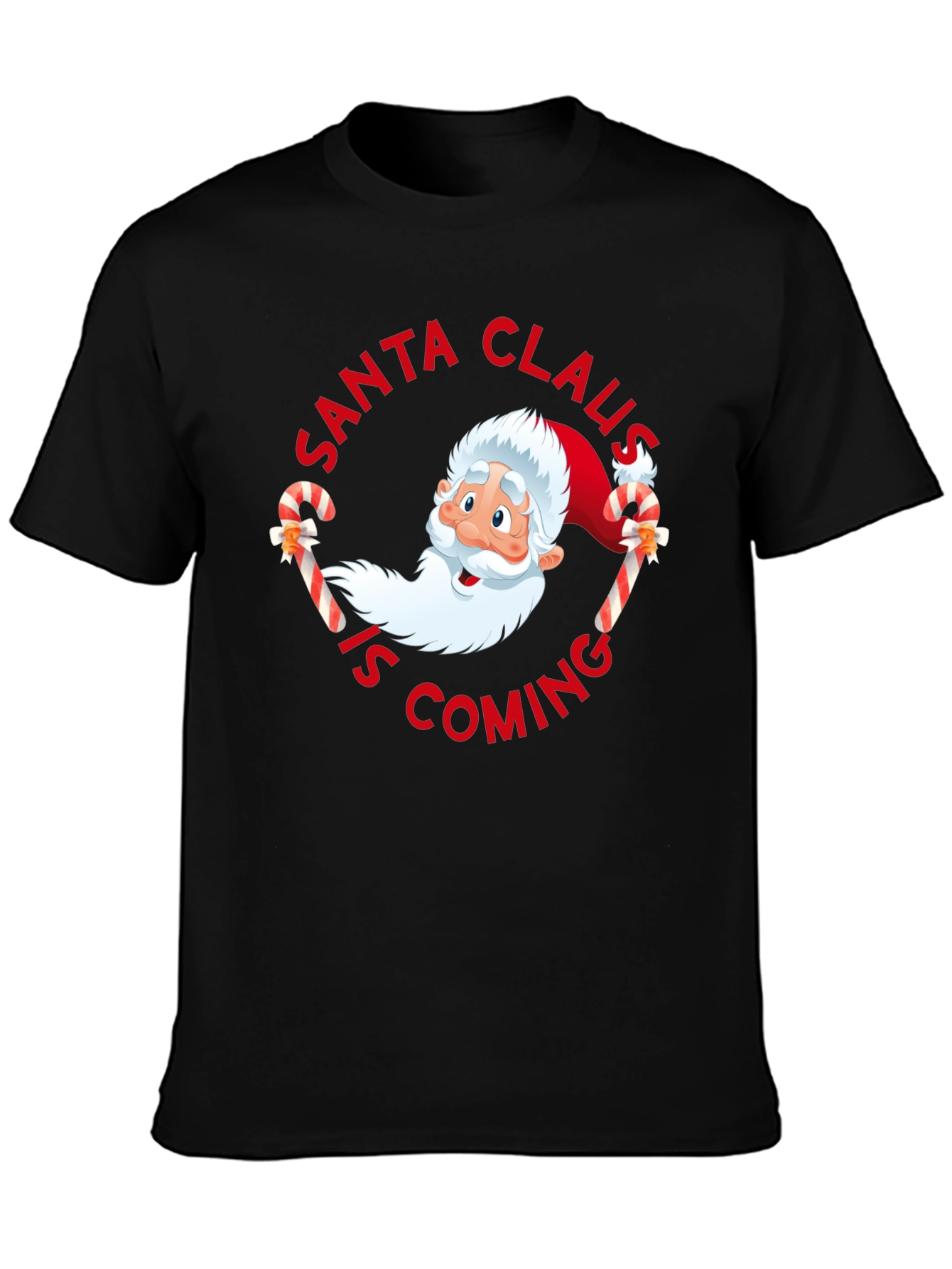 Santa Claus is Coming T-Shirt - Holiday Festive Tee