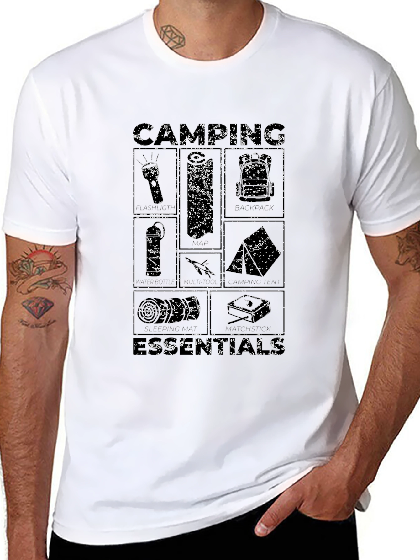 Camping Essentials Graphic T-Shirt