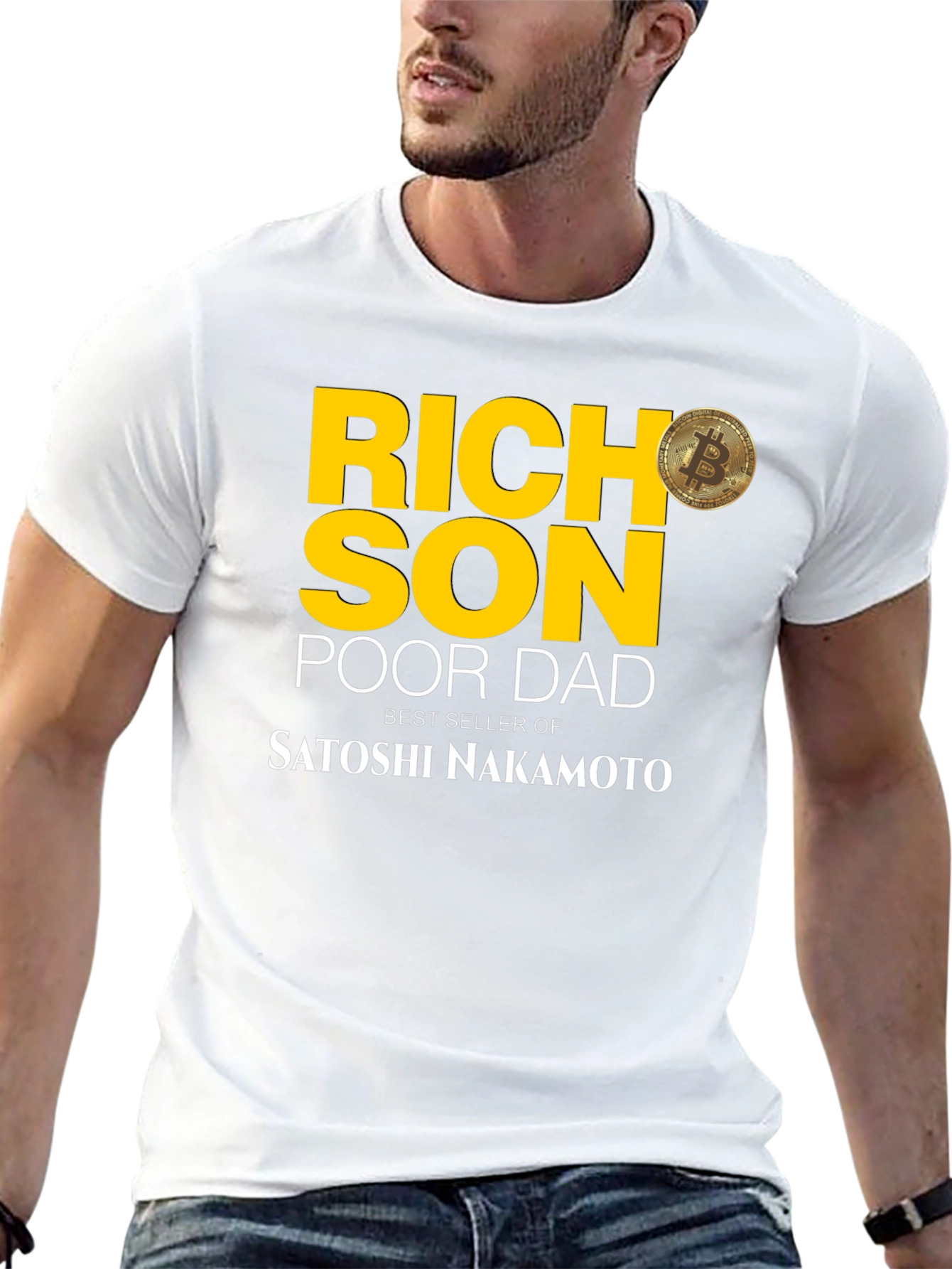 Rich Son Poor Dad Bitcoin T-Shirt