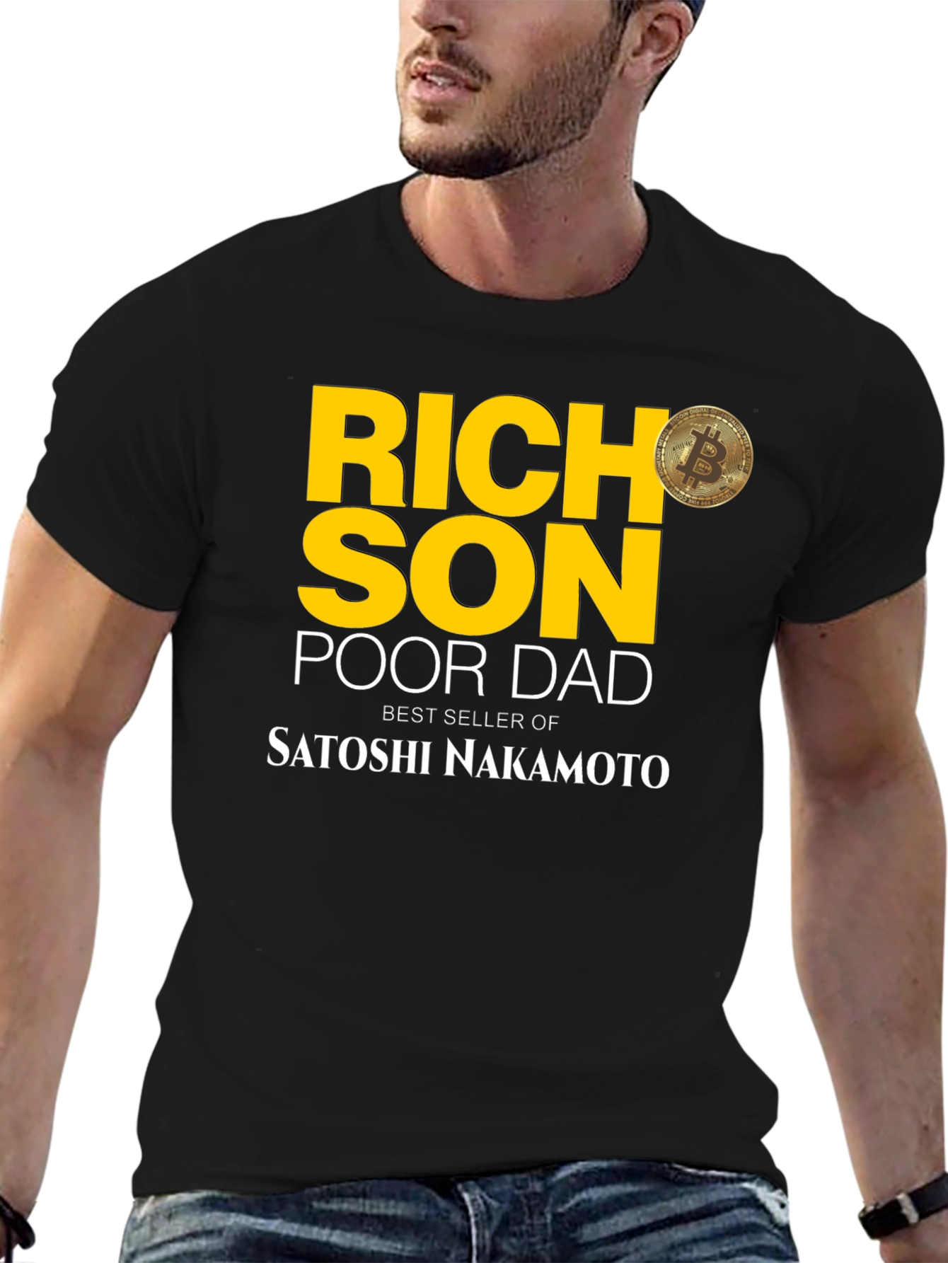 Rich Son Poor Dad Bitcoin T-Shirt