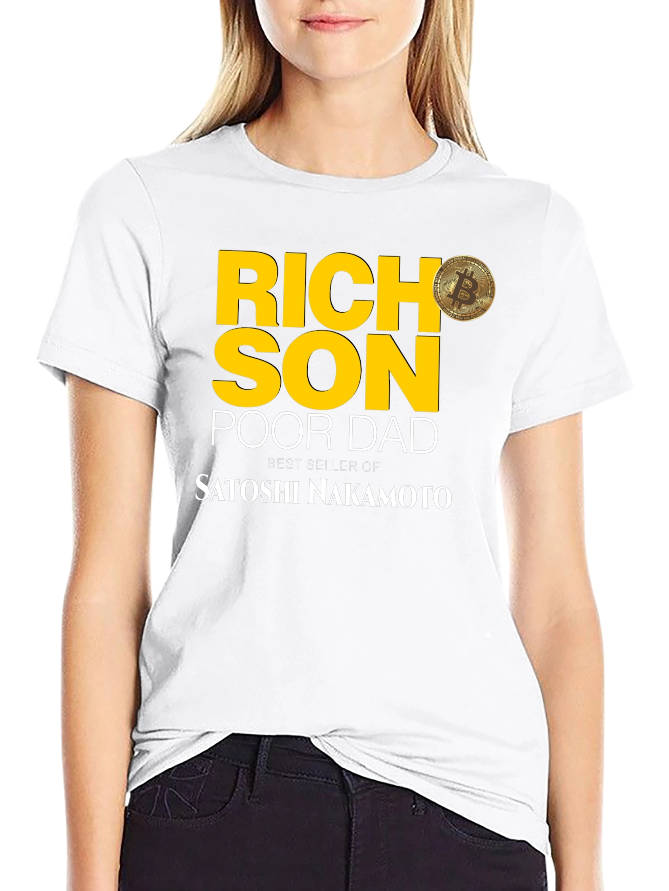 Rich Son Poor Dad Bitcoin T-Shirt