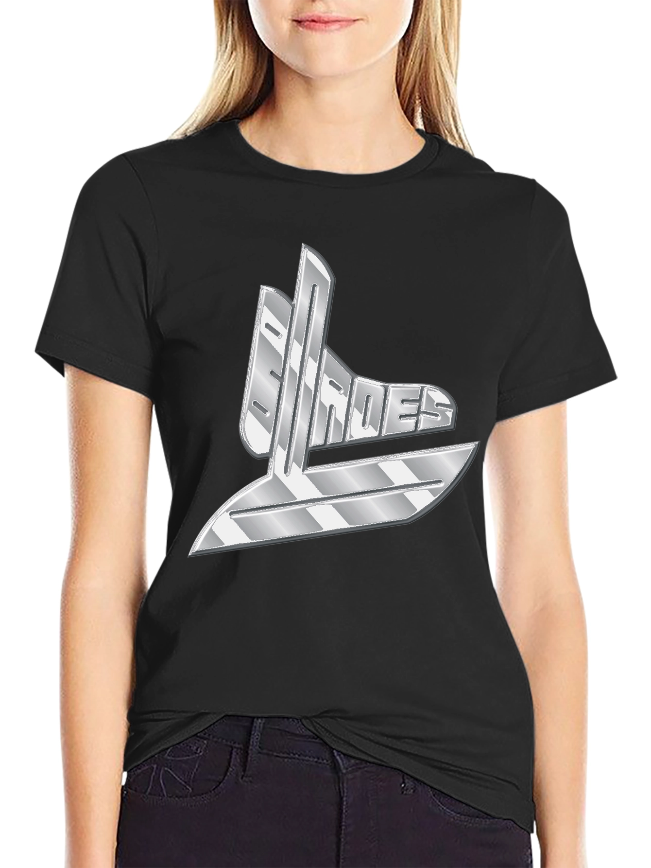 Shades Graphic T-Shirt - Bold Silver Design