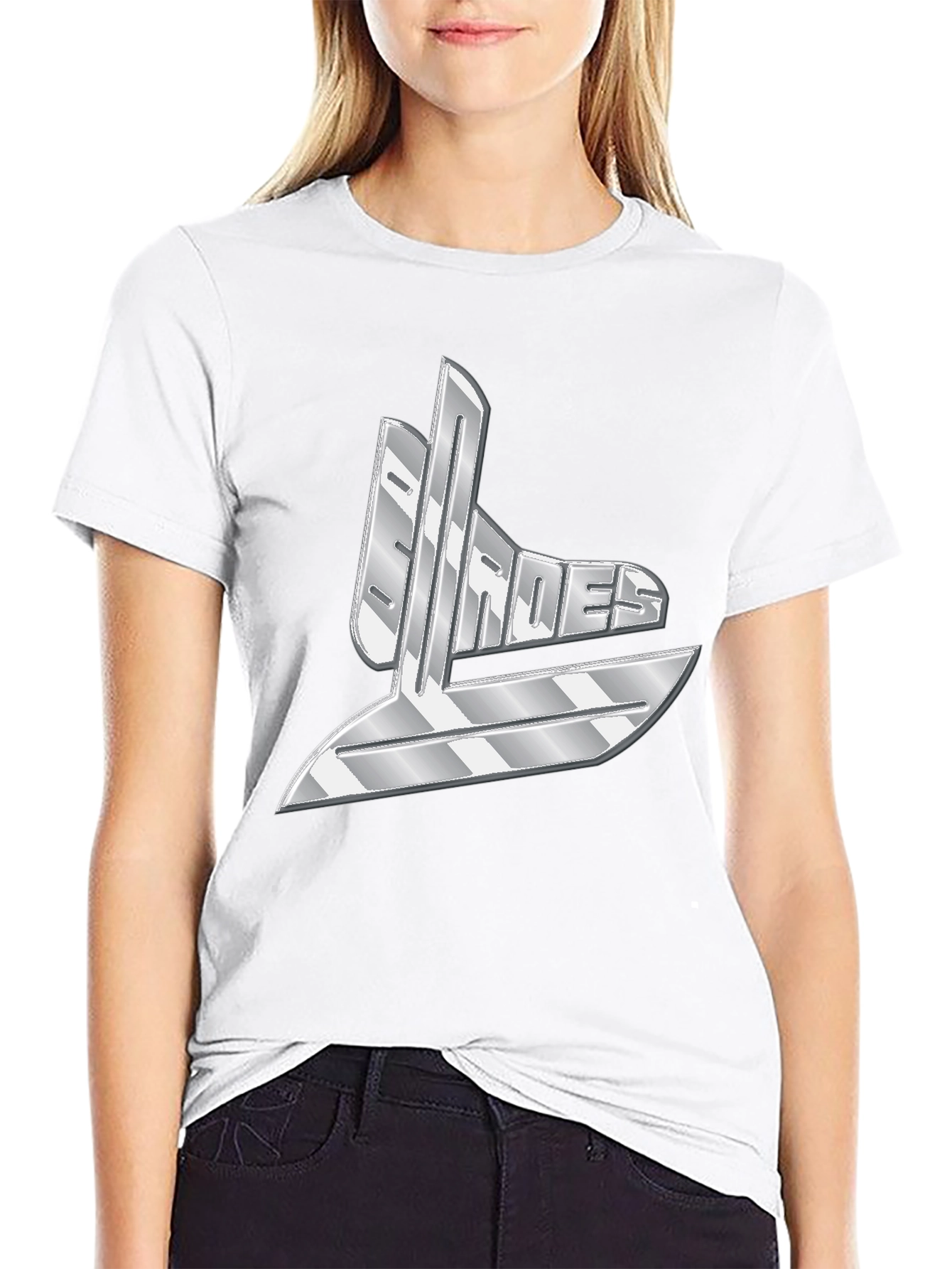 Shades Graphic T-Shirt - Bold Silver Design