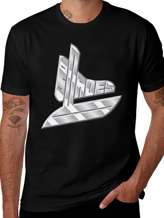 Shades Graphic T-Shirt - Bold Silver Design