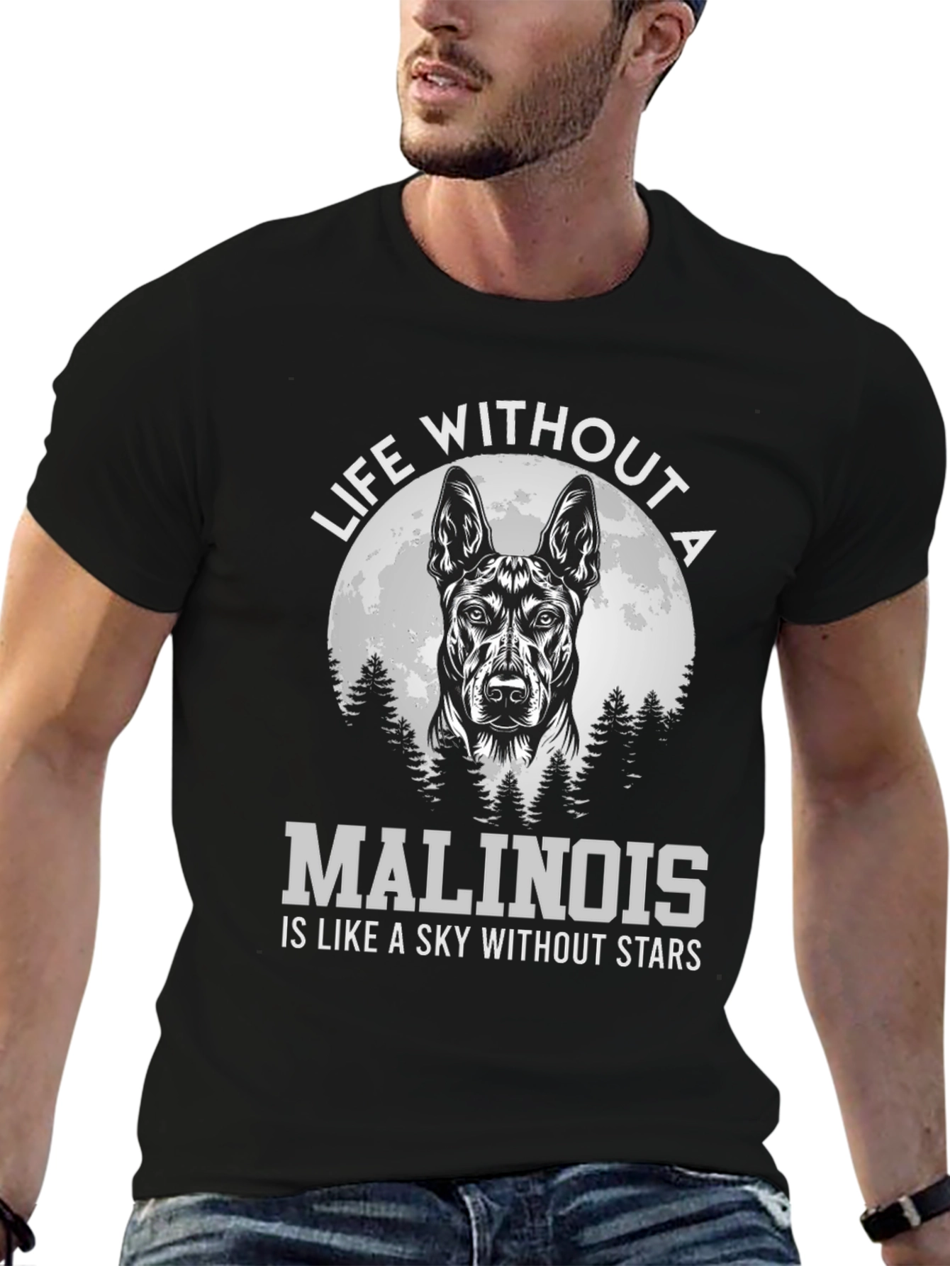 Malinois Dog Lover T-Shirt - Sky Without Stars