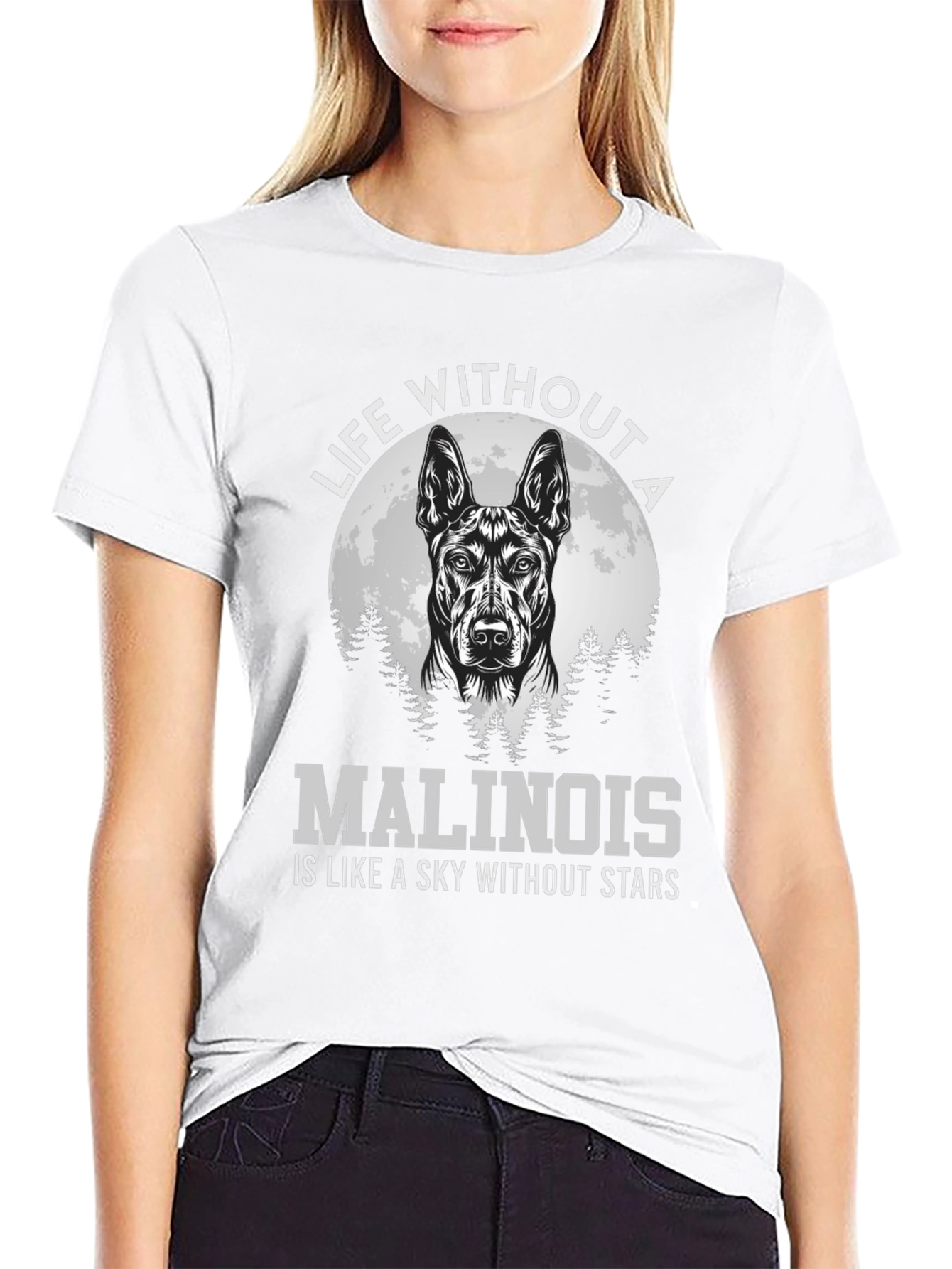 Malinois Dog Lover T-Shirt - Sky Without Stars