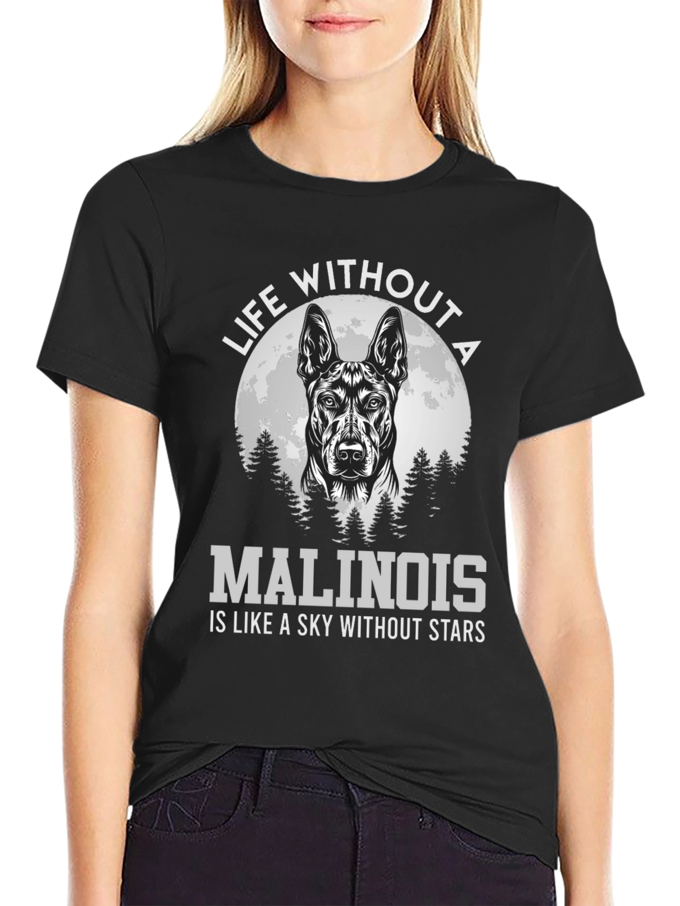 Malinois Dog Lover T-Shirt - Sky Without Stars