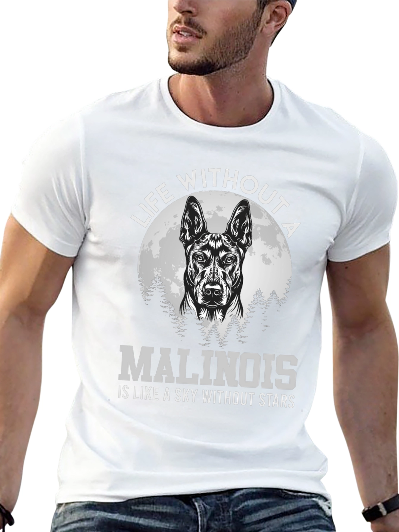 Malinois Dog Lover T-Shirt - Sky Without Stars