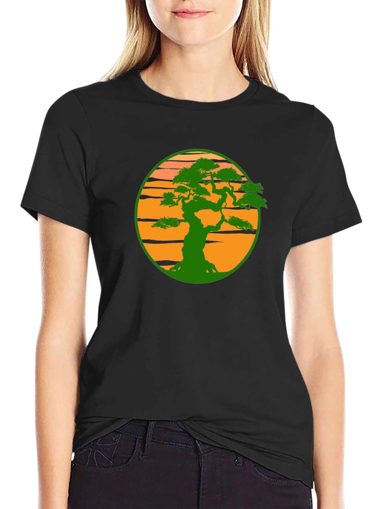 Bonsai Tree Graphic Tee - Artistic Nature Shirt