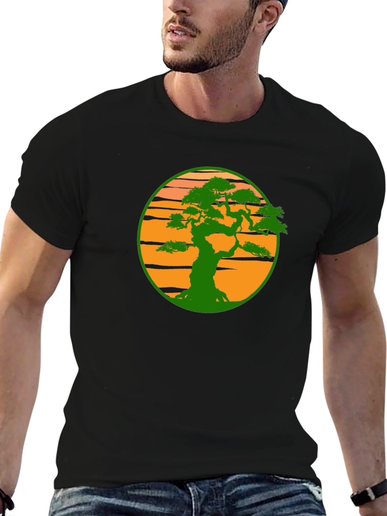 Bonsai Tree Graphic Tee - Artistic Nature Shirt