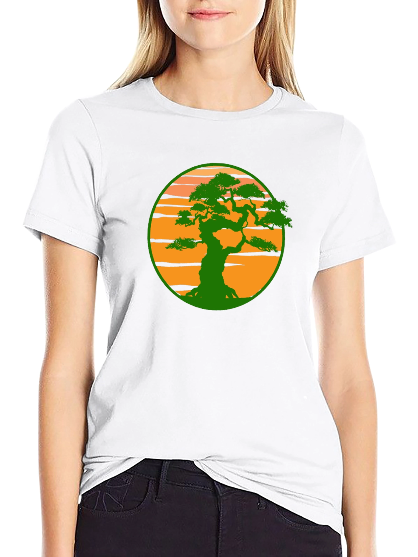 Bonsai Tree Graphic Tee - Artistic Nature Shirt