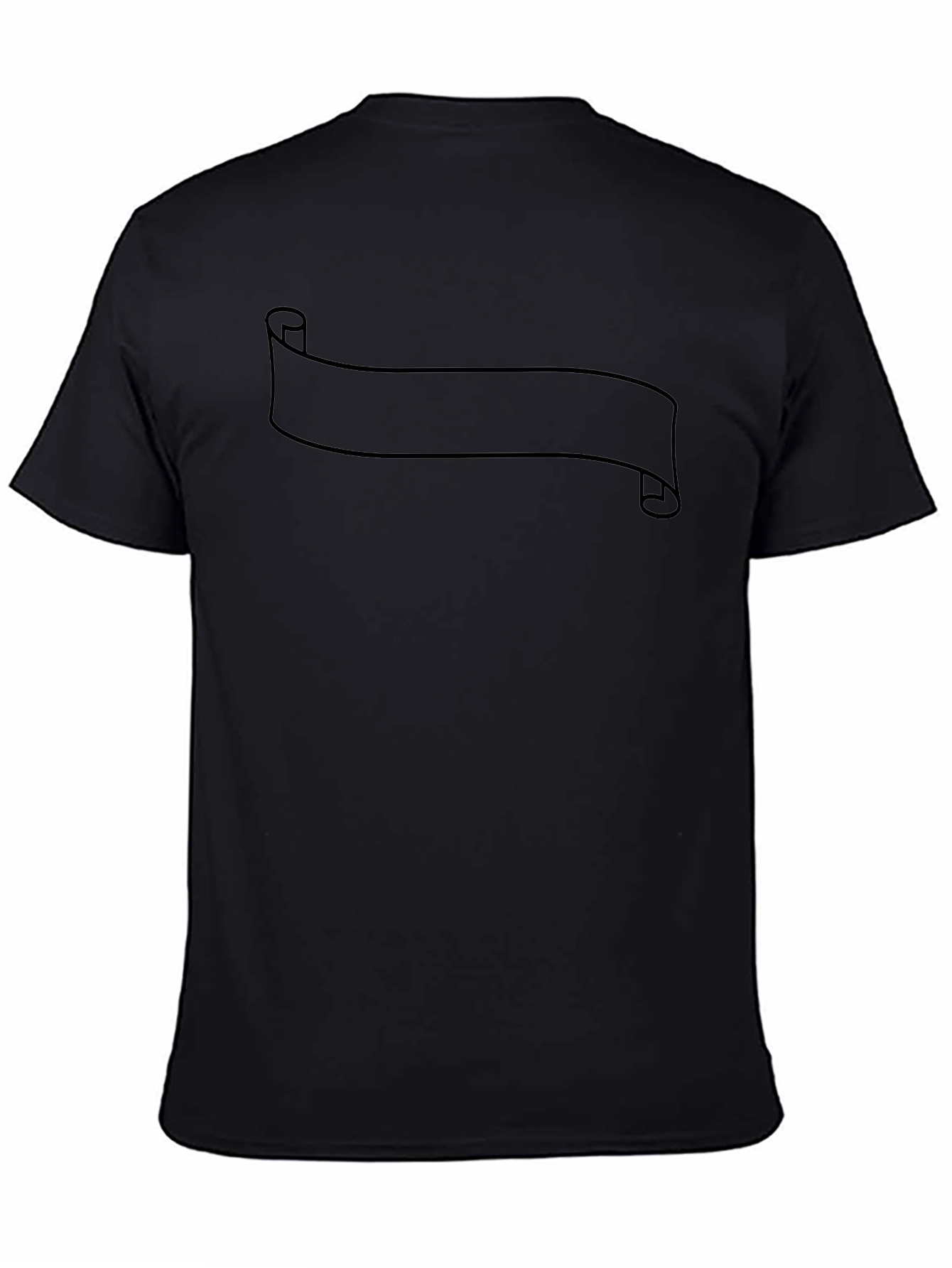 Blank Banner Black T-Shirt