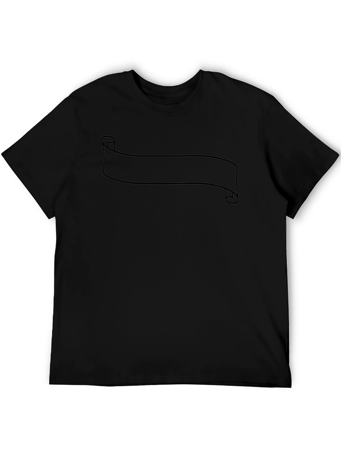 Blank Banner Black T-Shirt