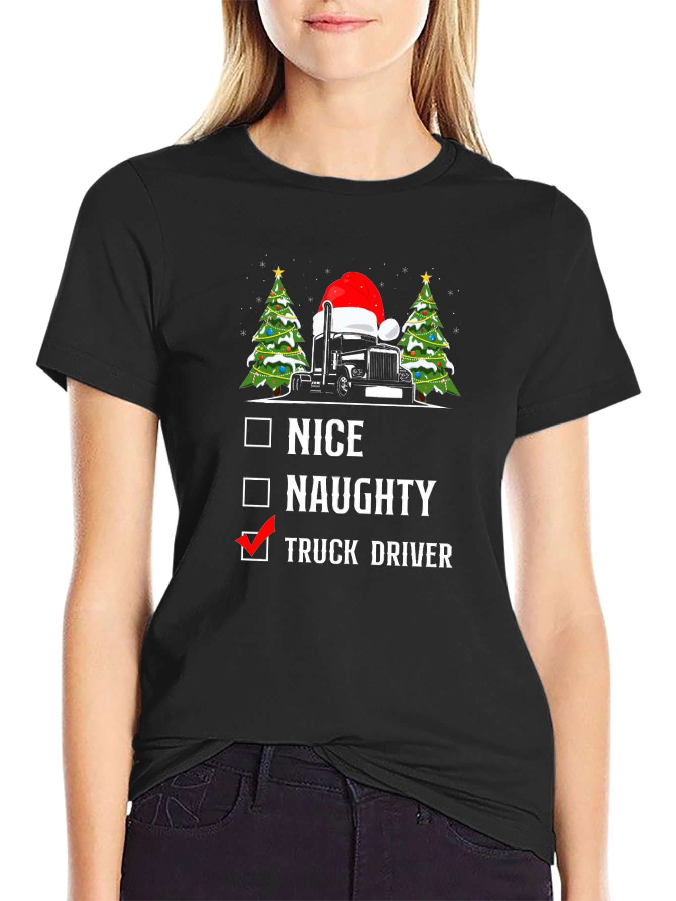 Truck Driver Christmas T-Shirt