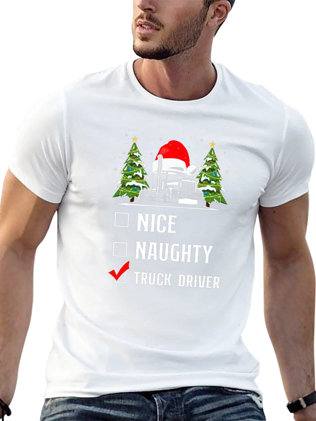 Truck Driver Christmas T-Shirt