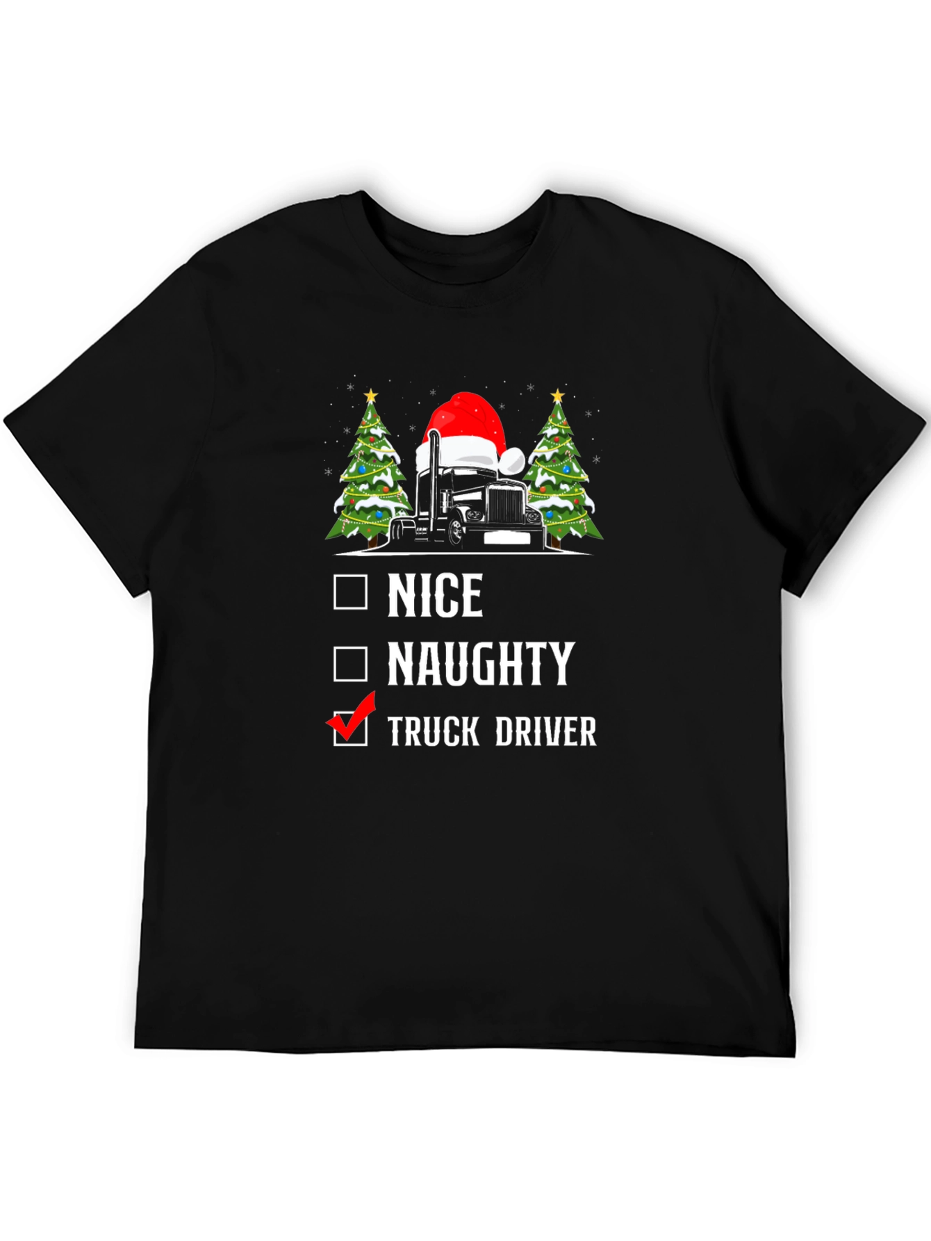 Truck Driver Christmas T-Shirt