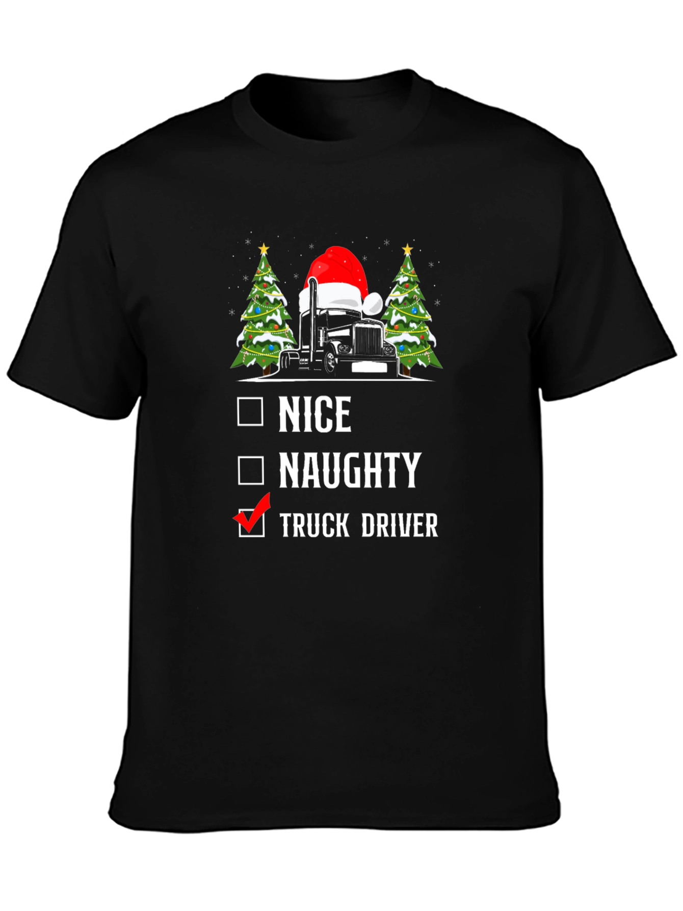 Truck Driver Christmas T-Shirt