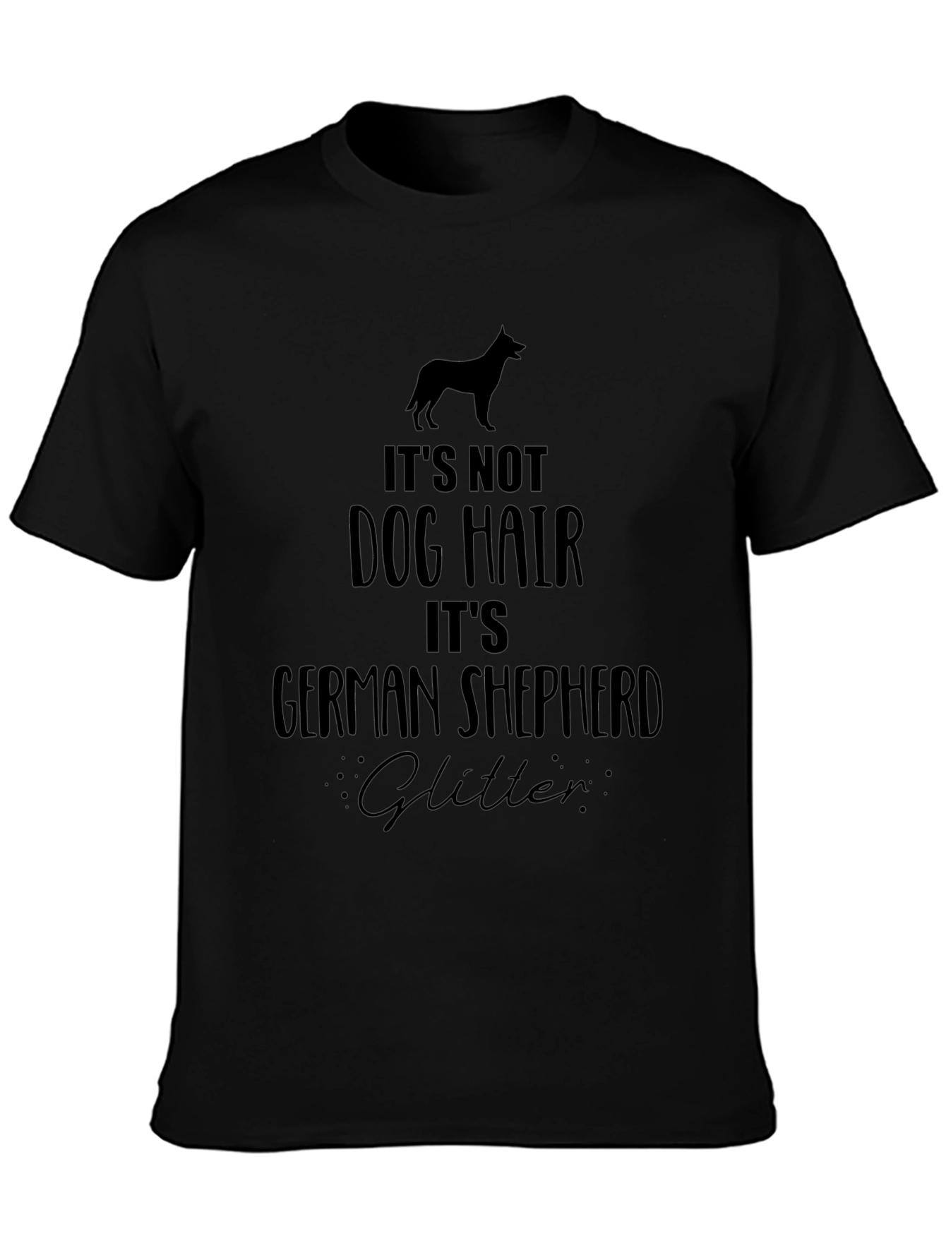 German Shepherd Glitter T-Shirt - Dog Lover Tee