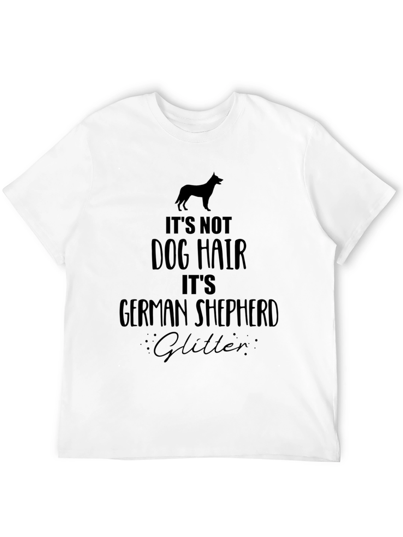 German Shepherd Glitter T-Shirt - Dog Lover Tee