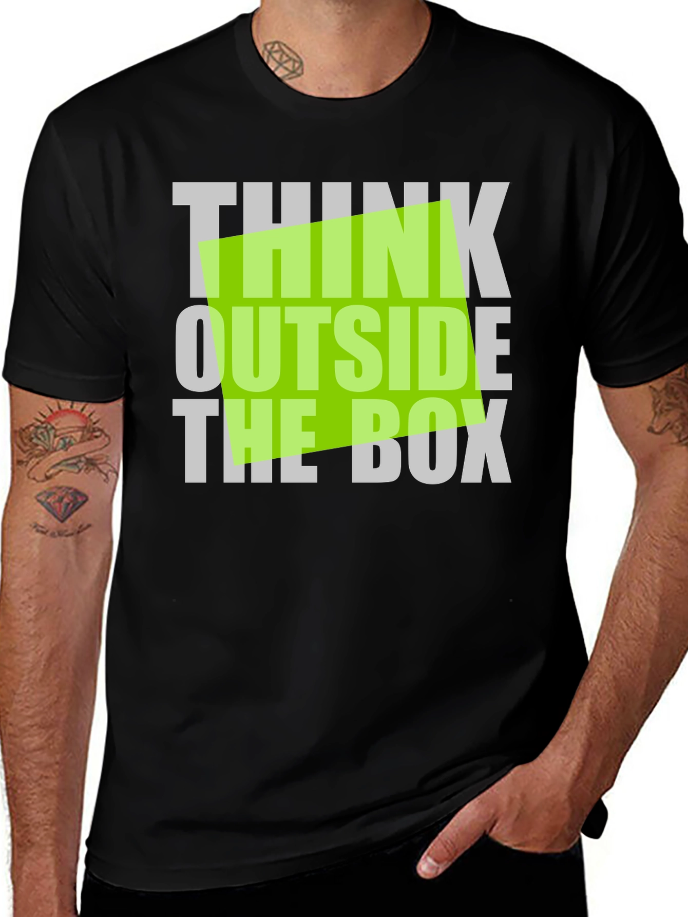 Think Outside the Box Graphic T-Shirt