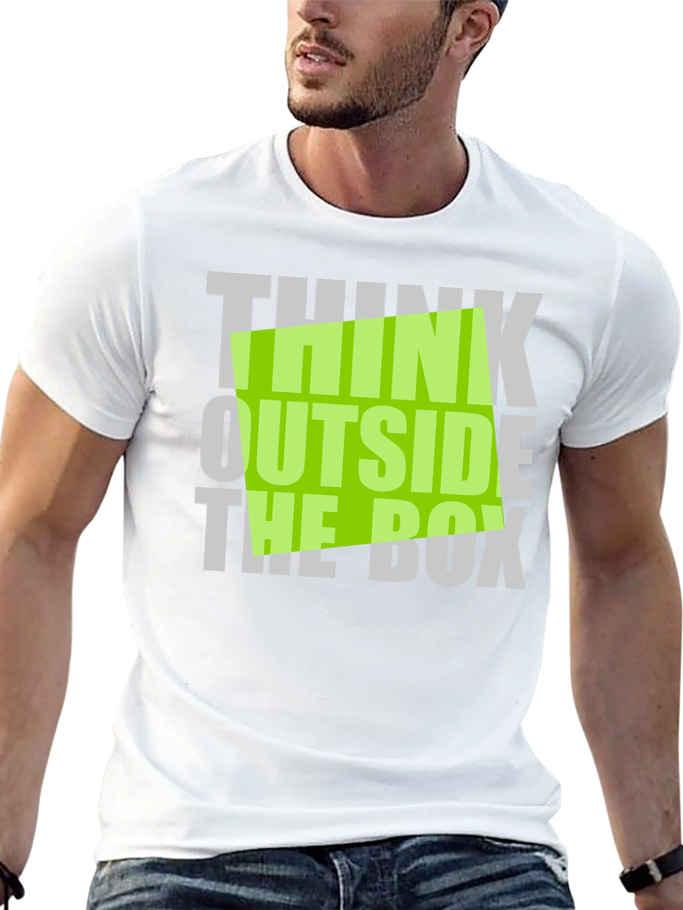 Think Outside the Box Graphic T-Shirt
