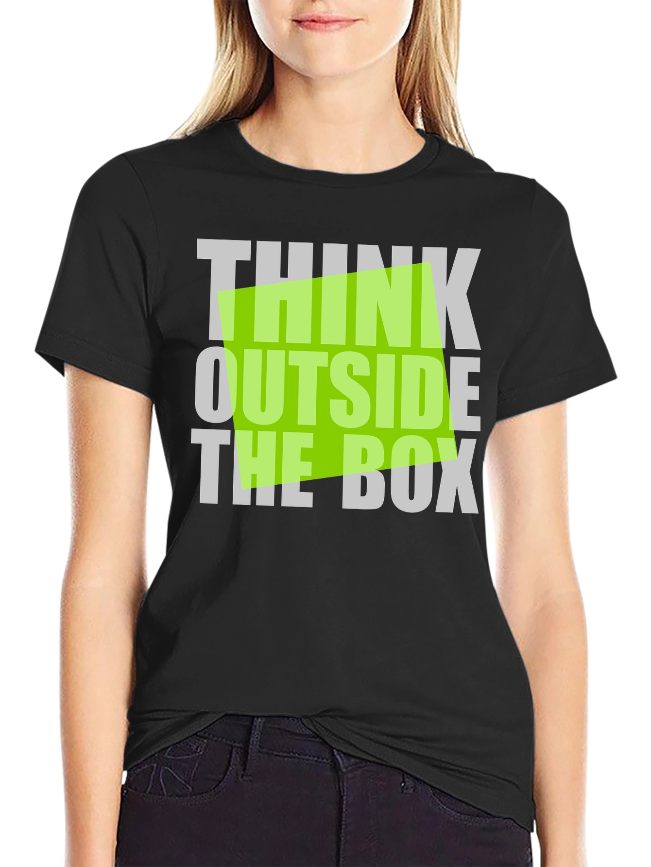Think Outside the Box Graphic T-Shirt