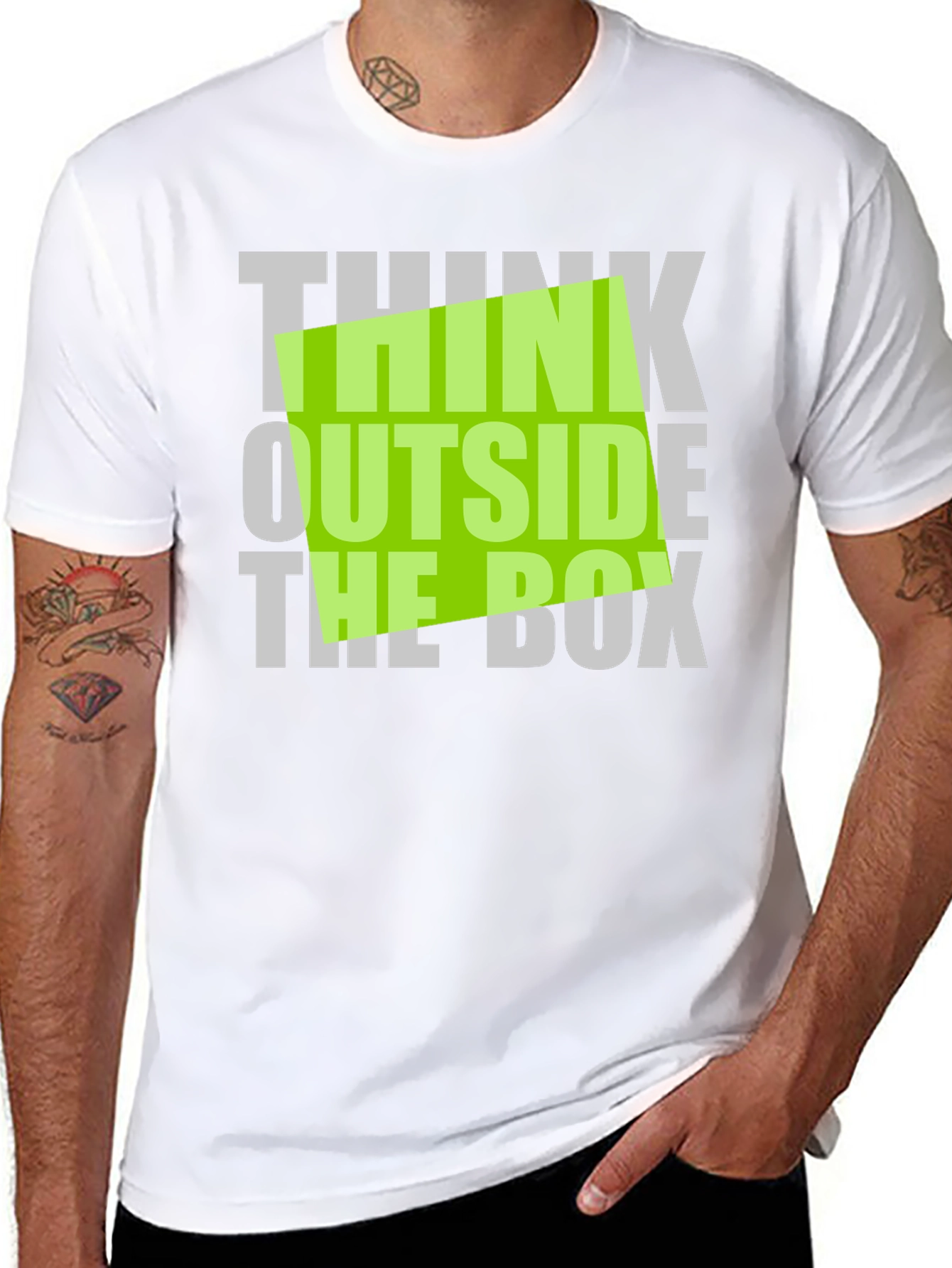 Think Outside the Box Graphic T-Shirt