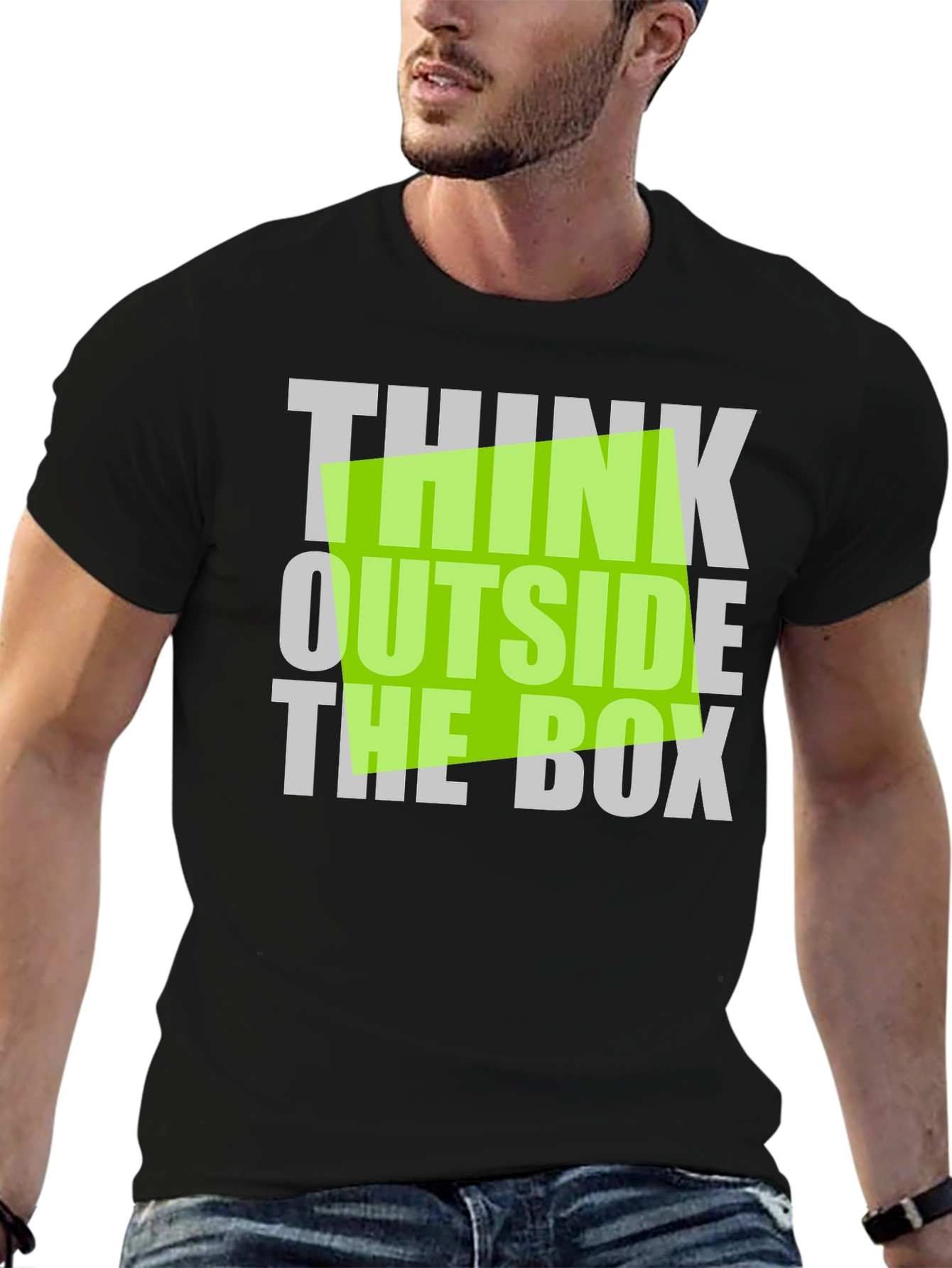 Think Outside the Box Graphic T-Shirt