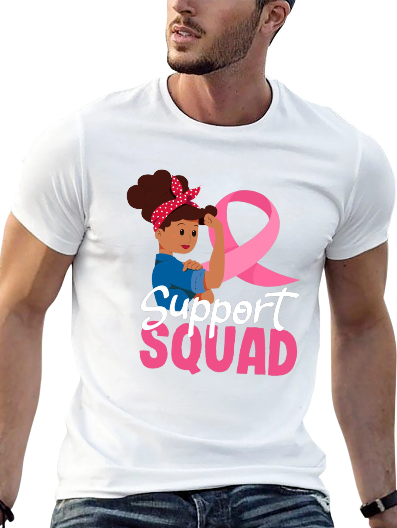 Support Squad Breast Cancer Awareness T-Shirt
