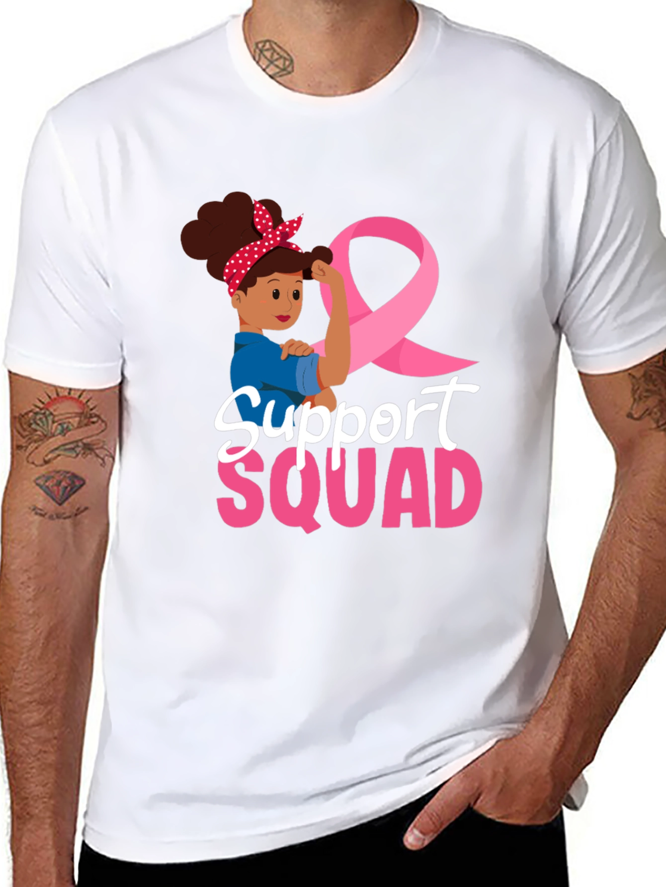 Support Squad Breast Cancer Awareness T-Shirt