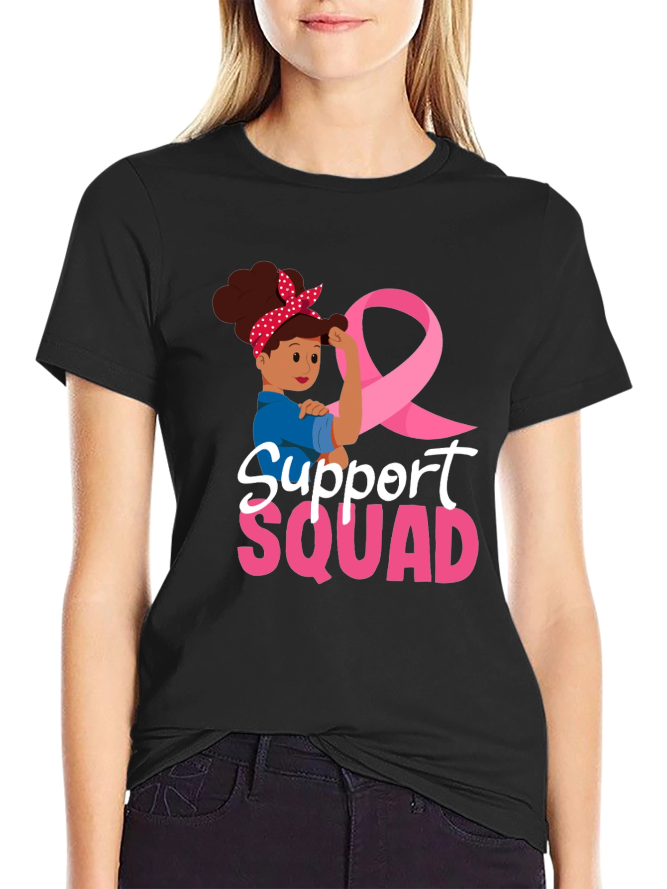 Support Squad Breast Cancer Awareness T-Shirt