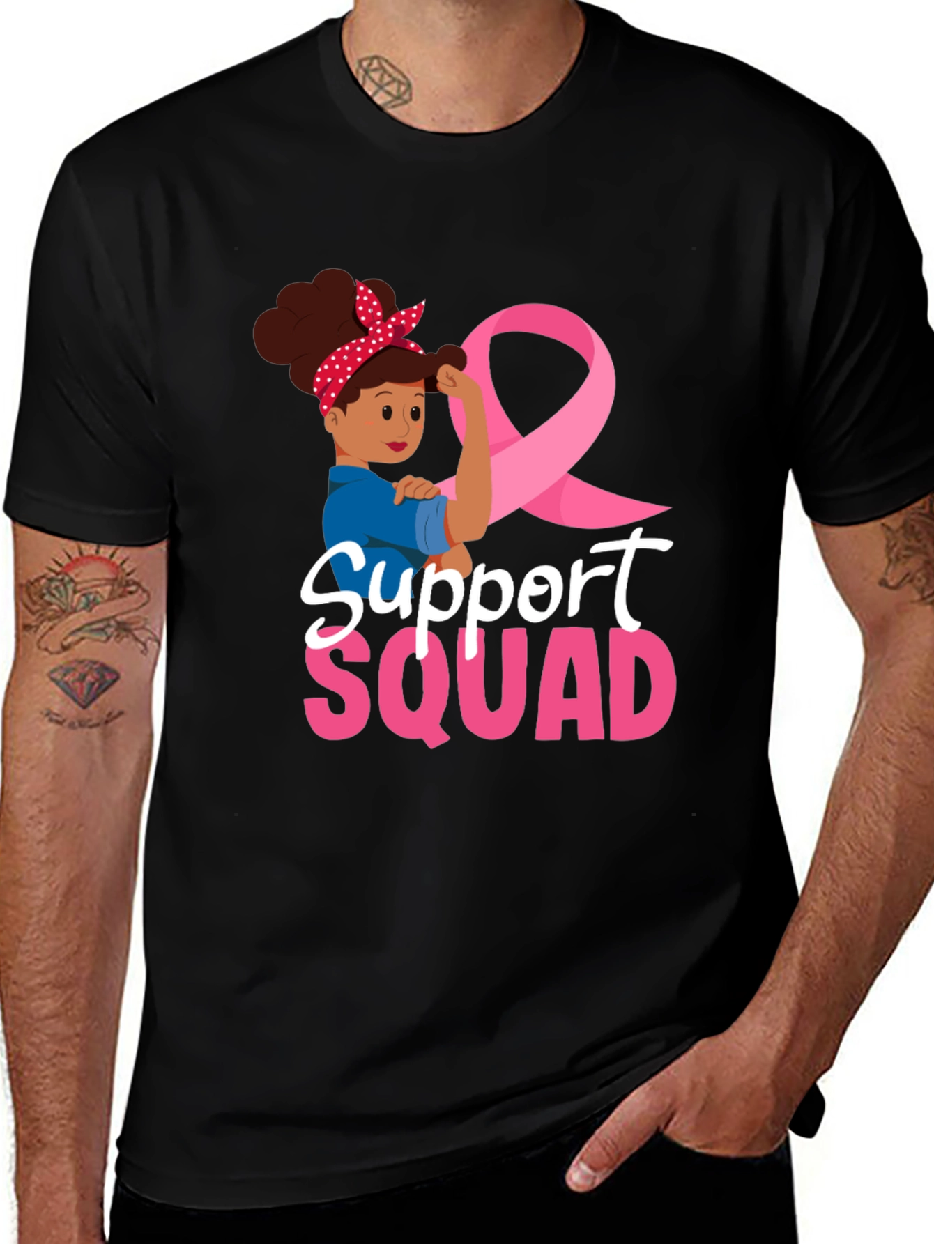 Support Squad Breast Cancer Awareness T-Shirt