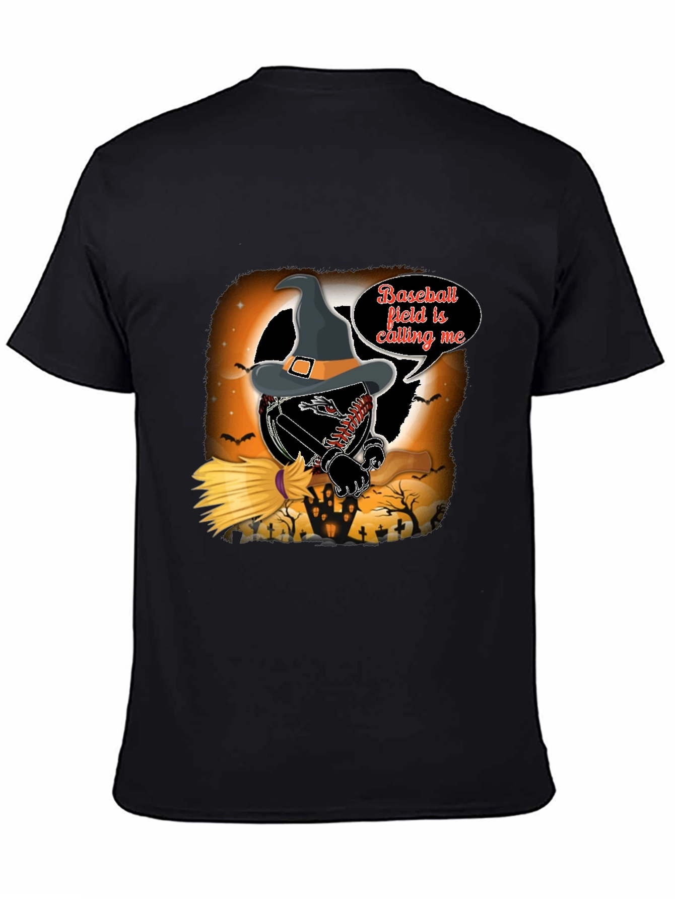 Halloween Baseball Field T-Shirt