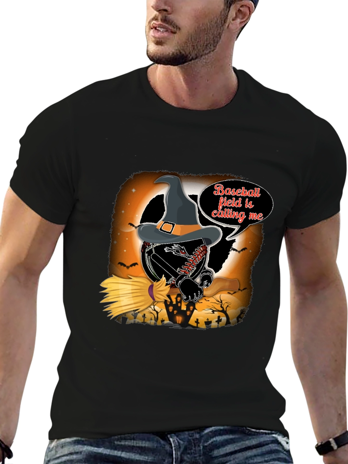 Halloween Baseball Field T-Shirt