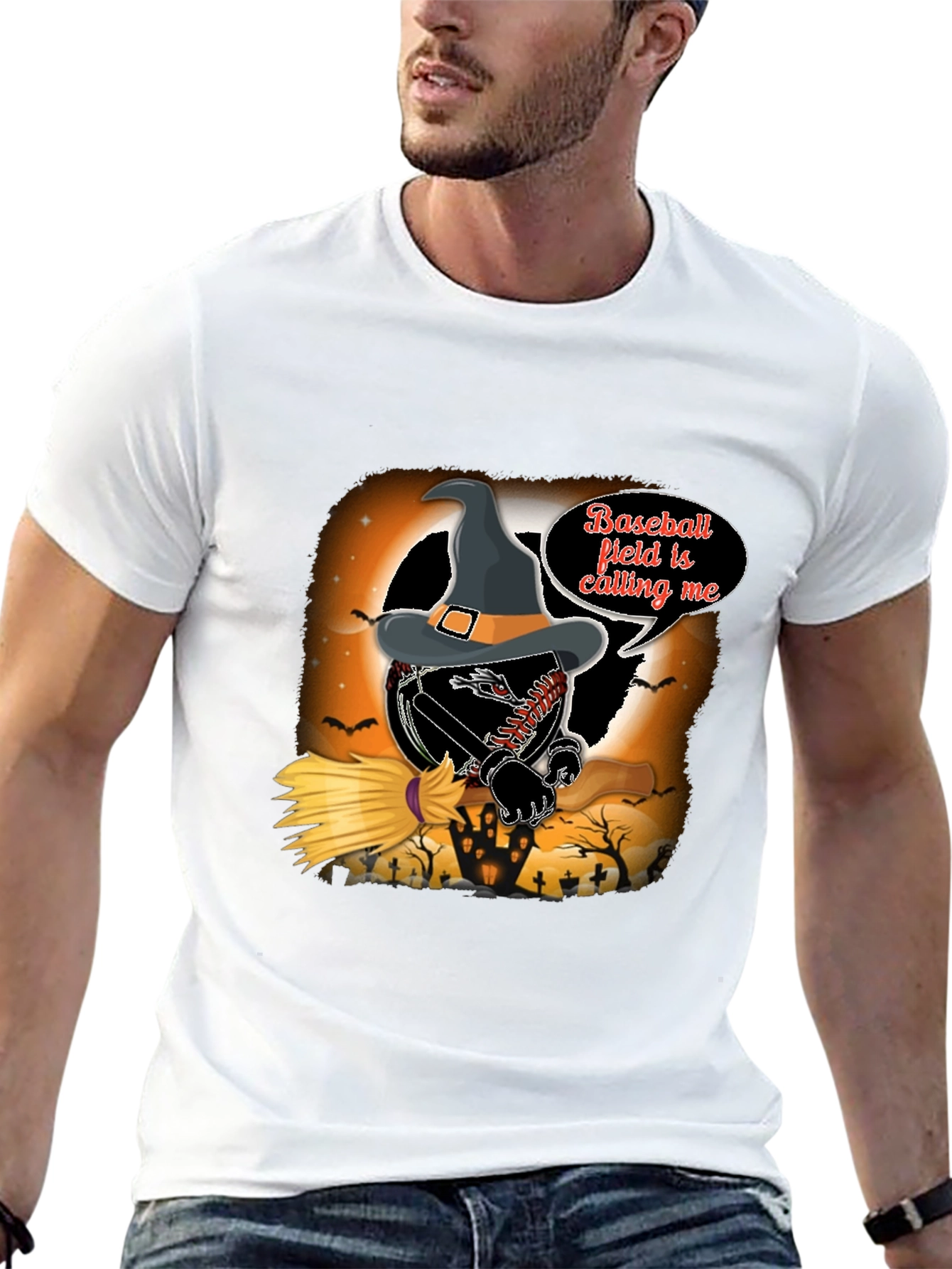 Halloween Baseball Field T-Shirt