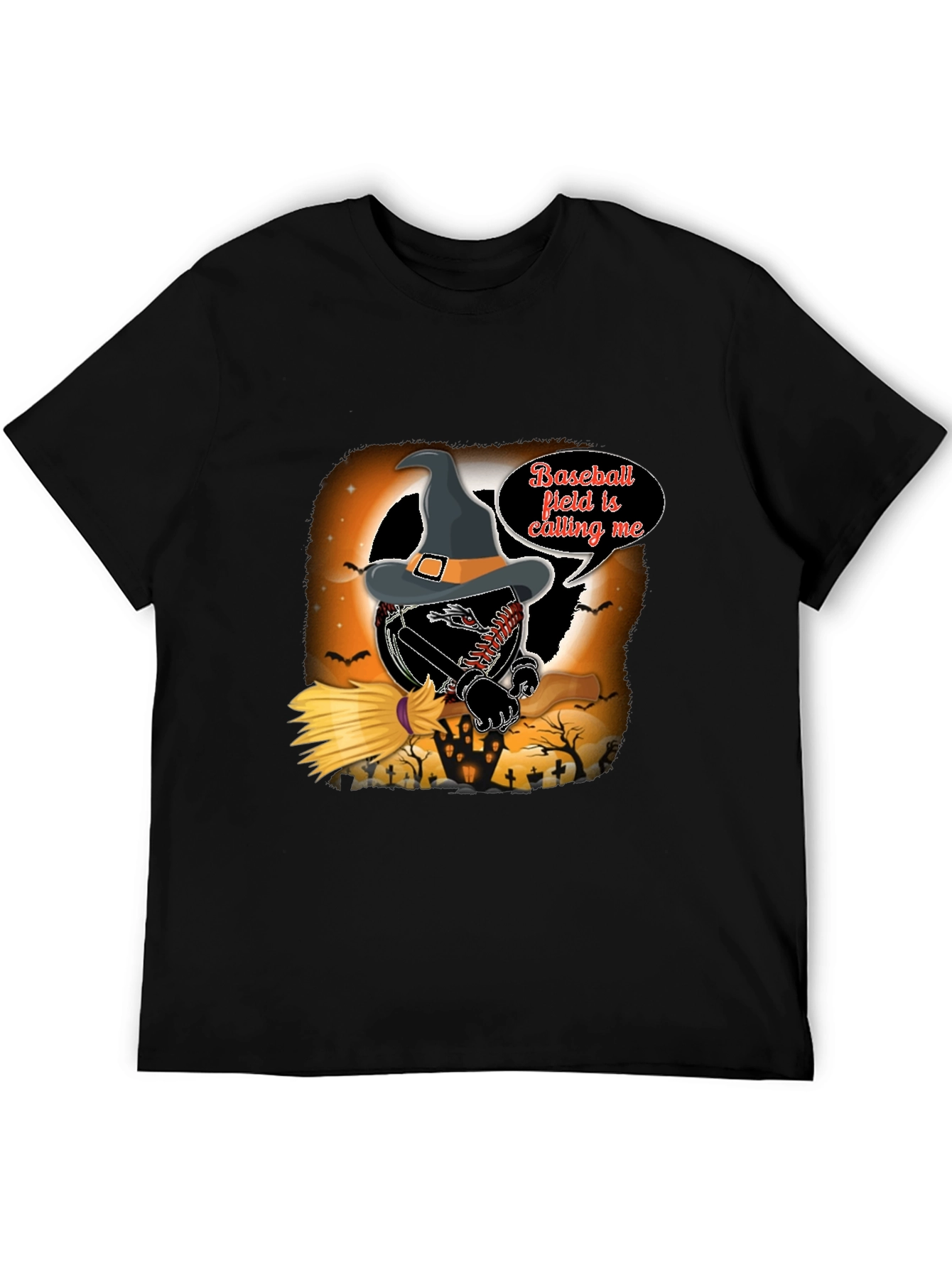 Halloween Baseball Field T-Shirt