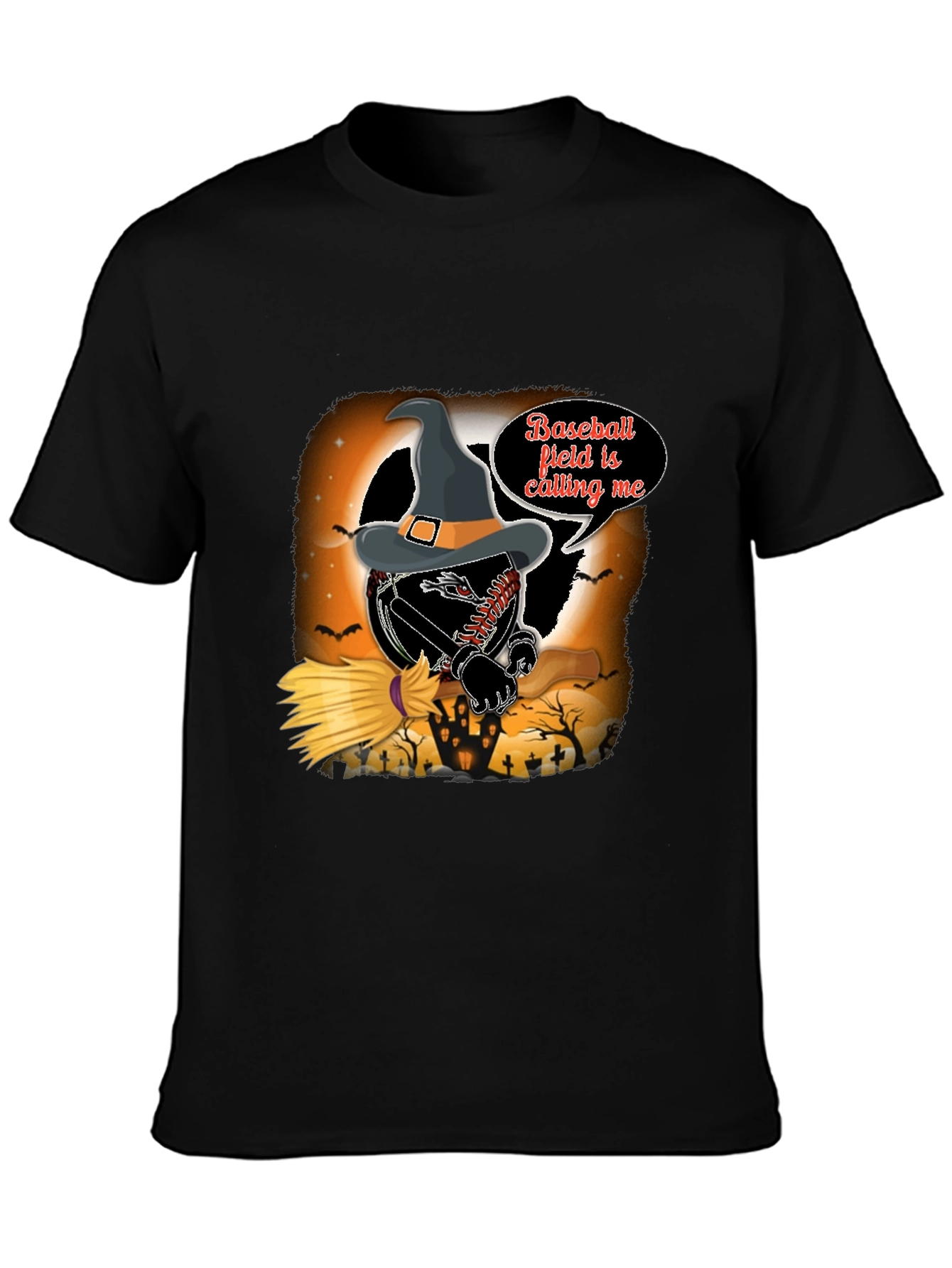 Halloween Baseball Field T-Shirt