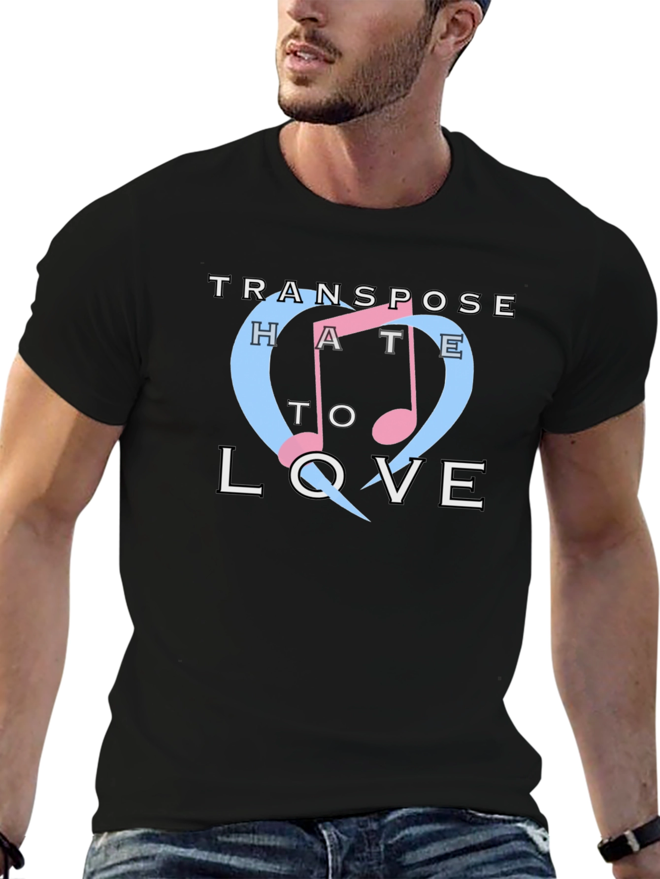 Transpose Hate to Love Graphic T-Shirt