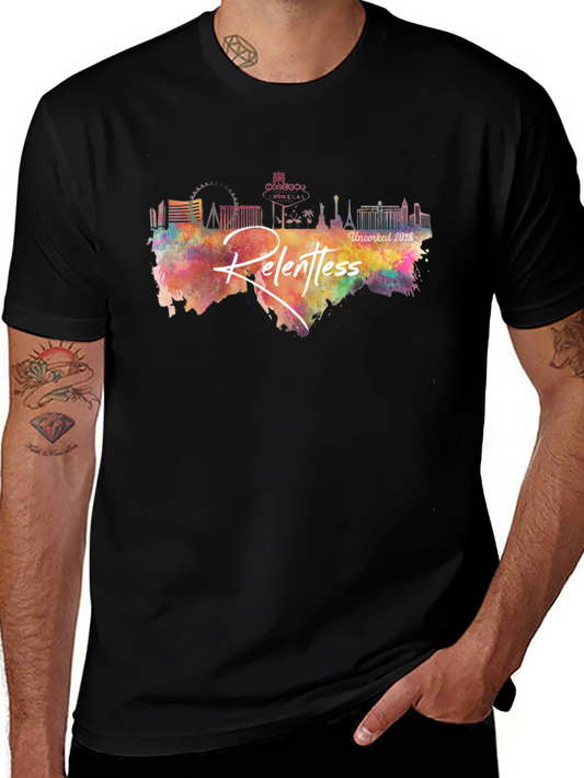 Relentless Vegas Skyline Black T-Shirt