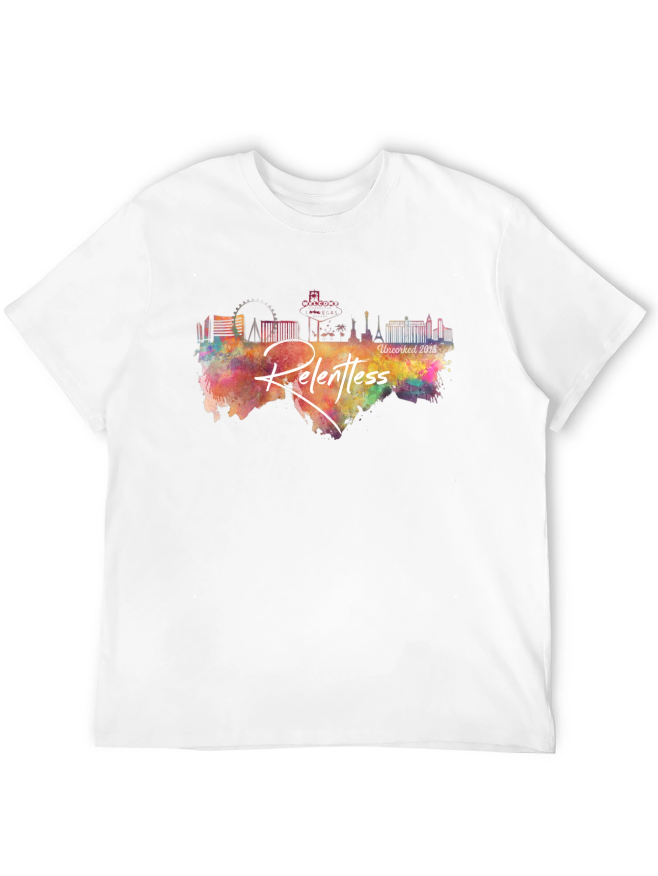 Relentless Vegas Skyline Black T-Shirt