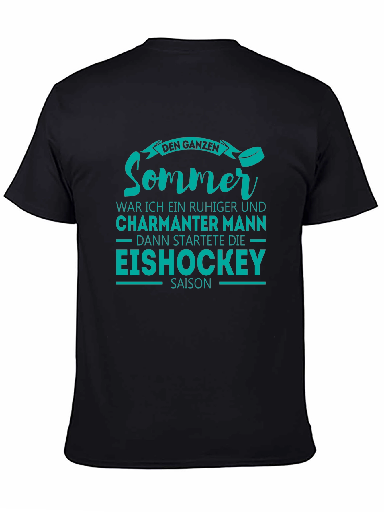 Funny Ice Hockey Summer Mens T-Shirt
