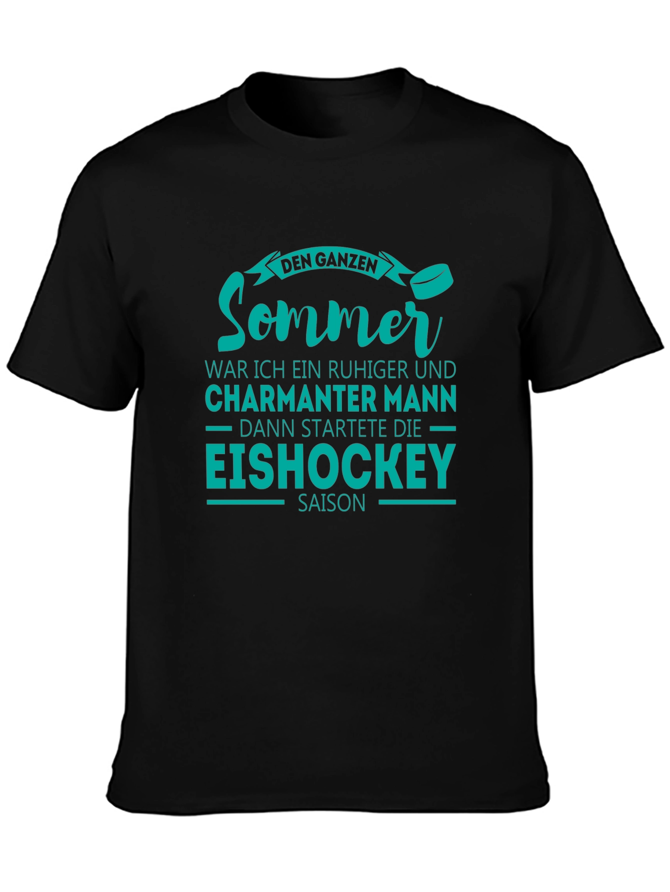 Funny Ice Hockey Summer Mens T-Shirt