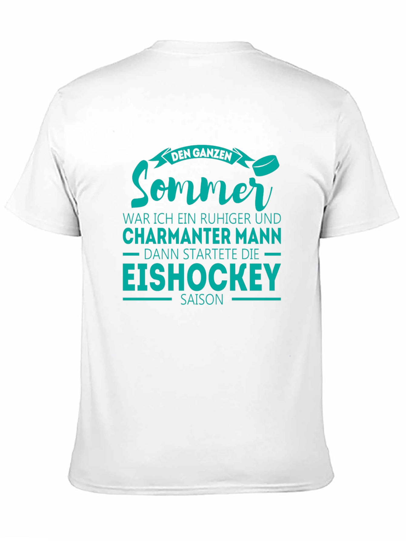 Funny Ice Hockey Summer Mens T-Shirt