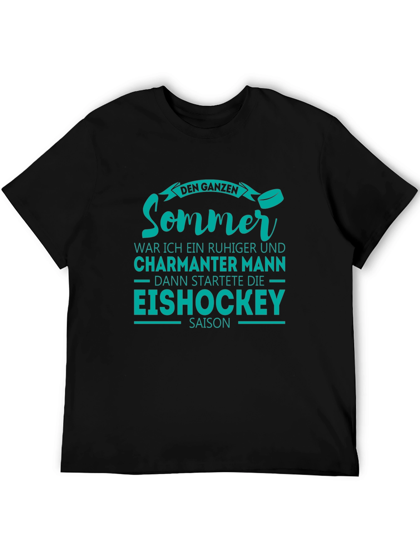 Funny Ice Hockey Summer Mens T-Shirt