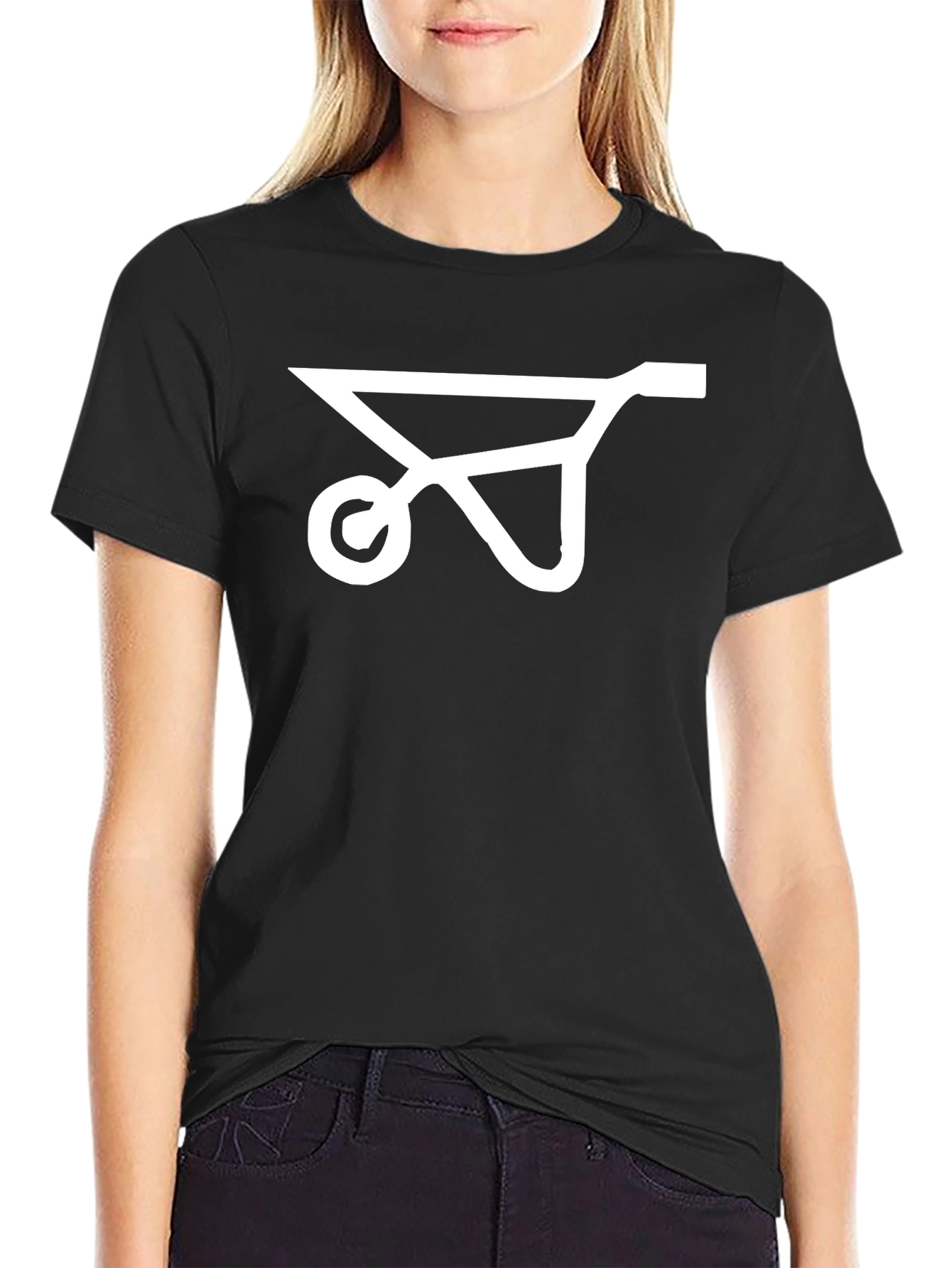Wheelbarrow Graphic Black T-Shirt