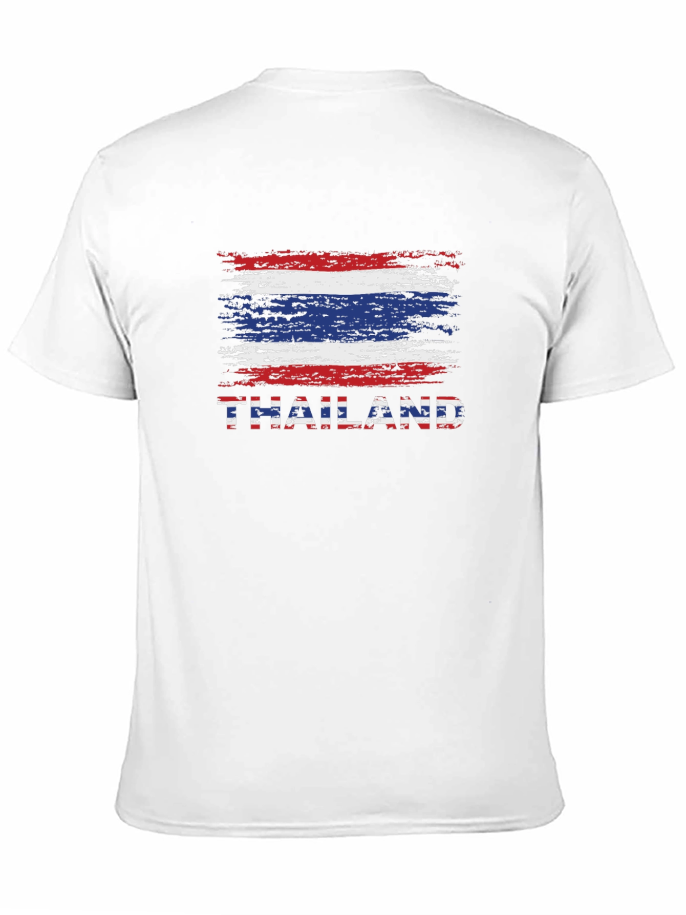 Thailand Flag T-Shirt - Black Crew Neck Tee