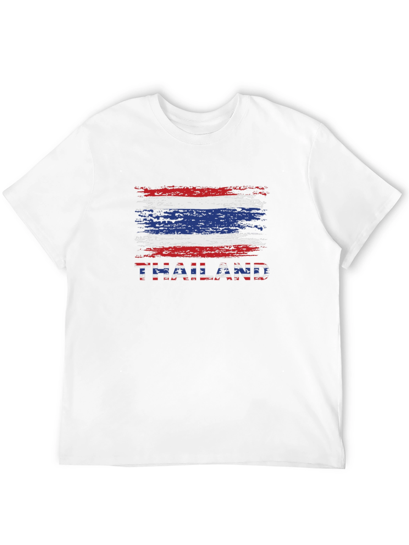 Thailand Flag T-Shirt - Black Crew Neck Tee