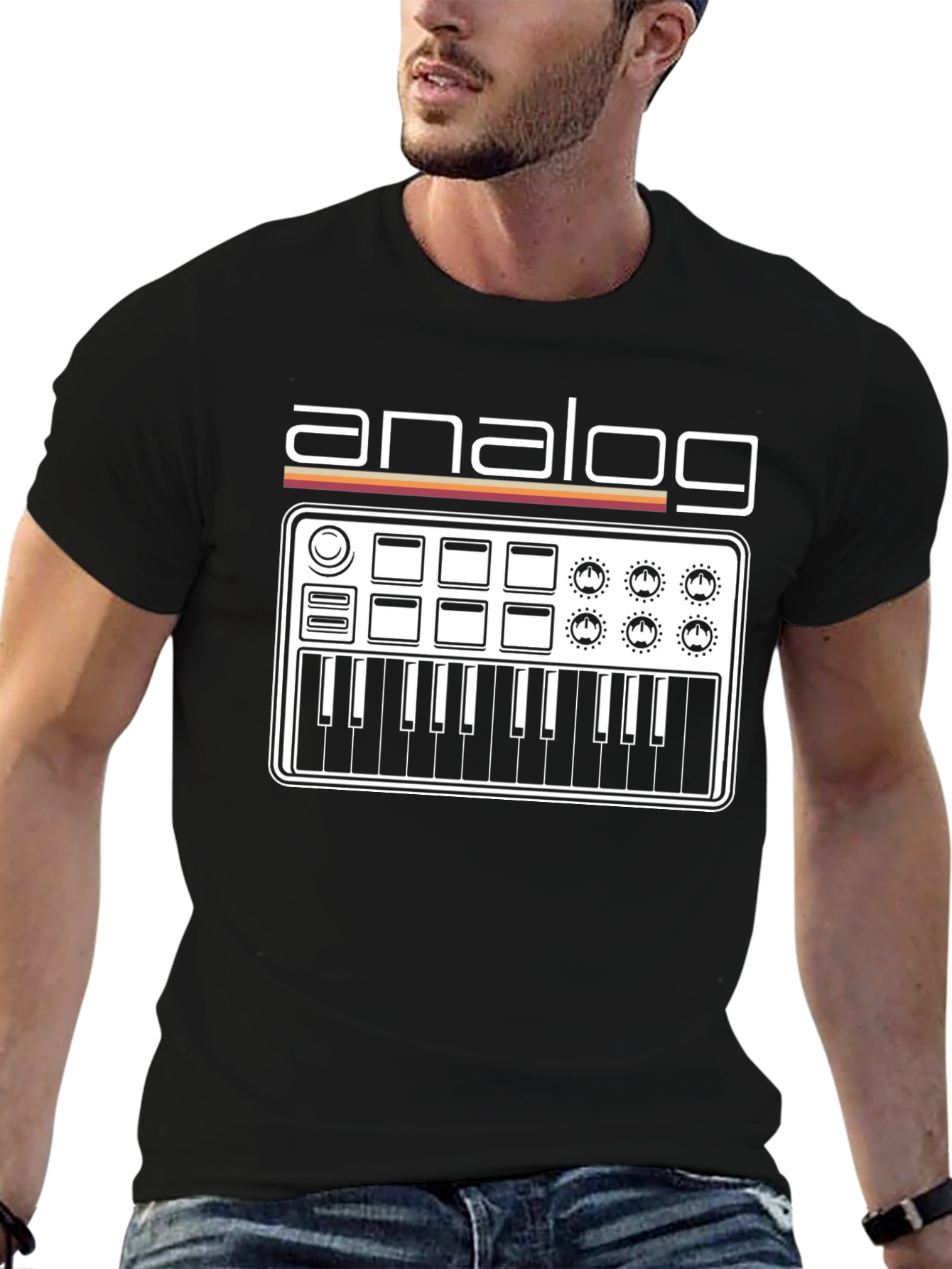 Analog Synth T-Shirt - Retro Electronic Music Tee